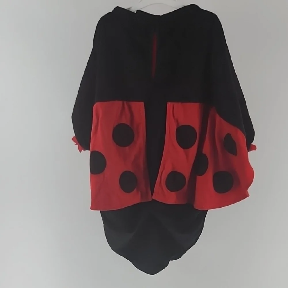 Red and Black Ladybug Costume Missing Hood OS